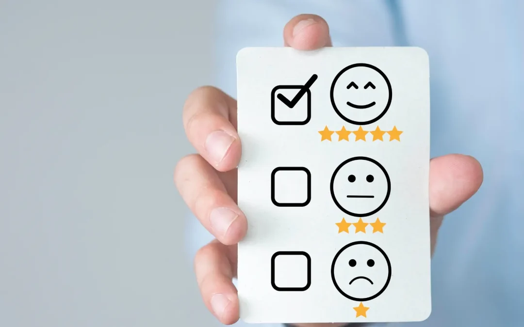 Infographic showing 5 essential soft skills for delivering Gold Standard Customer Service: attitude, appearance, friendliness, energy, and positivity.